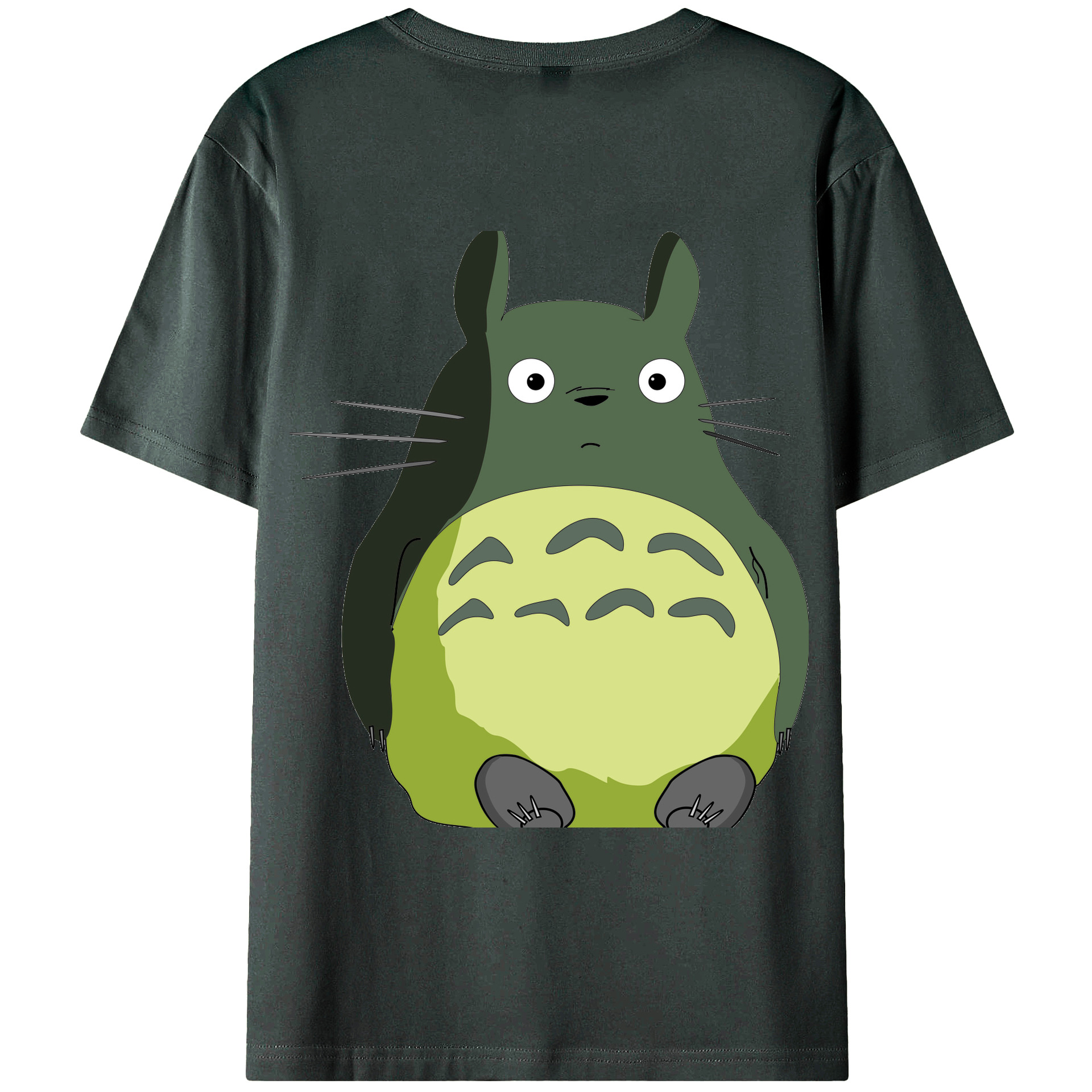 （画像用） となりのトトロ 草壁メイ 草壁サツキ My Neighbor Totoro Satsuki Kusakabe Mei Kusakabe 綿100％ メンズ半袖Tシャツ（バックプリント） 通気性